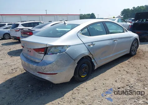 2017 Hyundai Elantra Limited from USA, damaged, VIN 5NPD84LF6HH060784